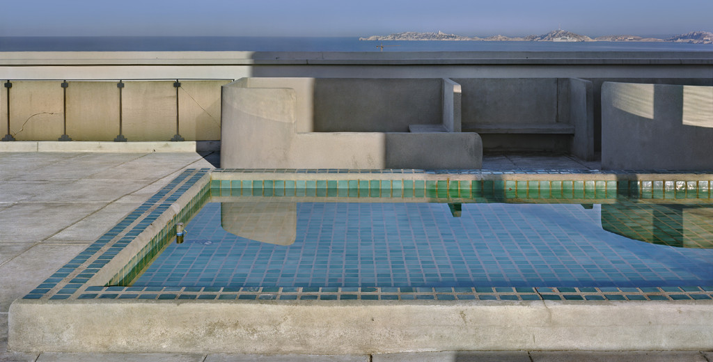 Unité d'Habitation, Marseille, France (View of roof terrace)
