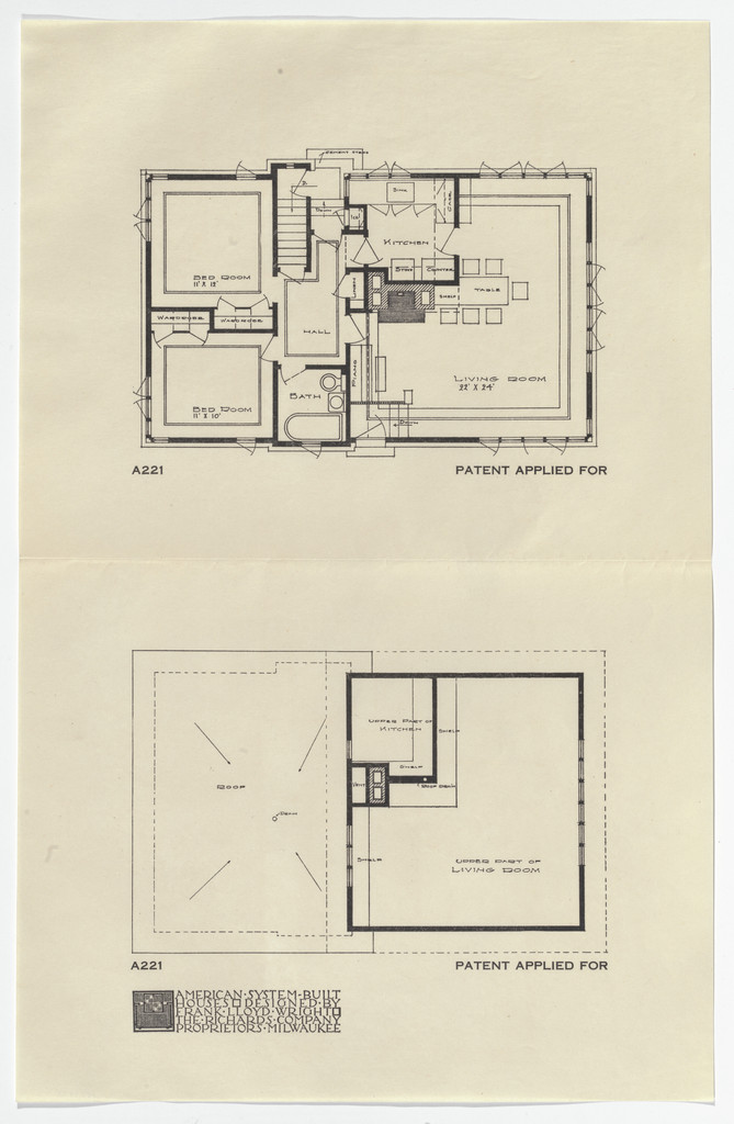 American System-Built Houses for The Richards Company project, Milwaukee, Wisconsin (Plans)