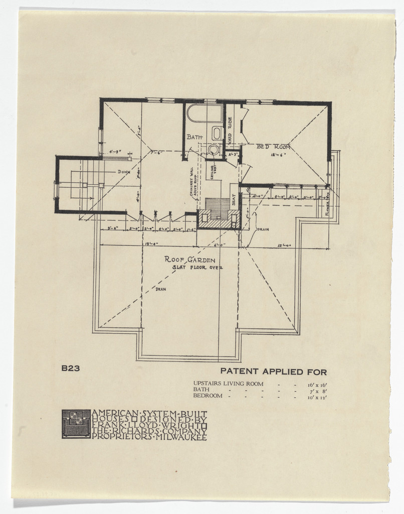 American System-Built Houses for The Richards Company project, Milwaukee, Wisconsin (Plan)