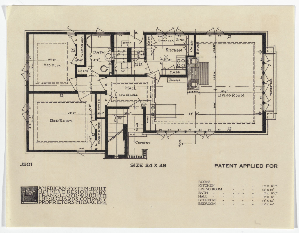 American System-Built Houses for The Richards Company project, Milwaukee, Wisconsin (Plan)