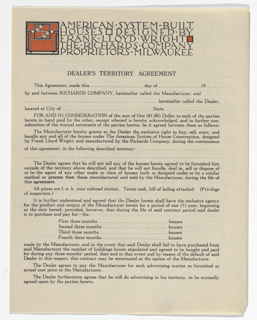 American System-Built Houses for The Richards Company project, Milwaukee, Wisconsin