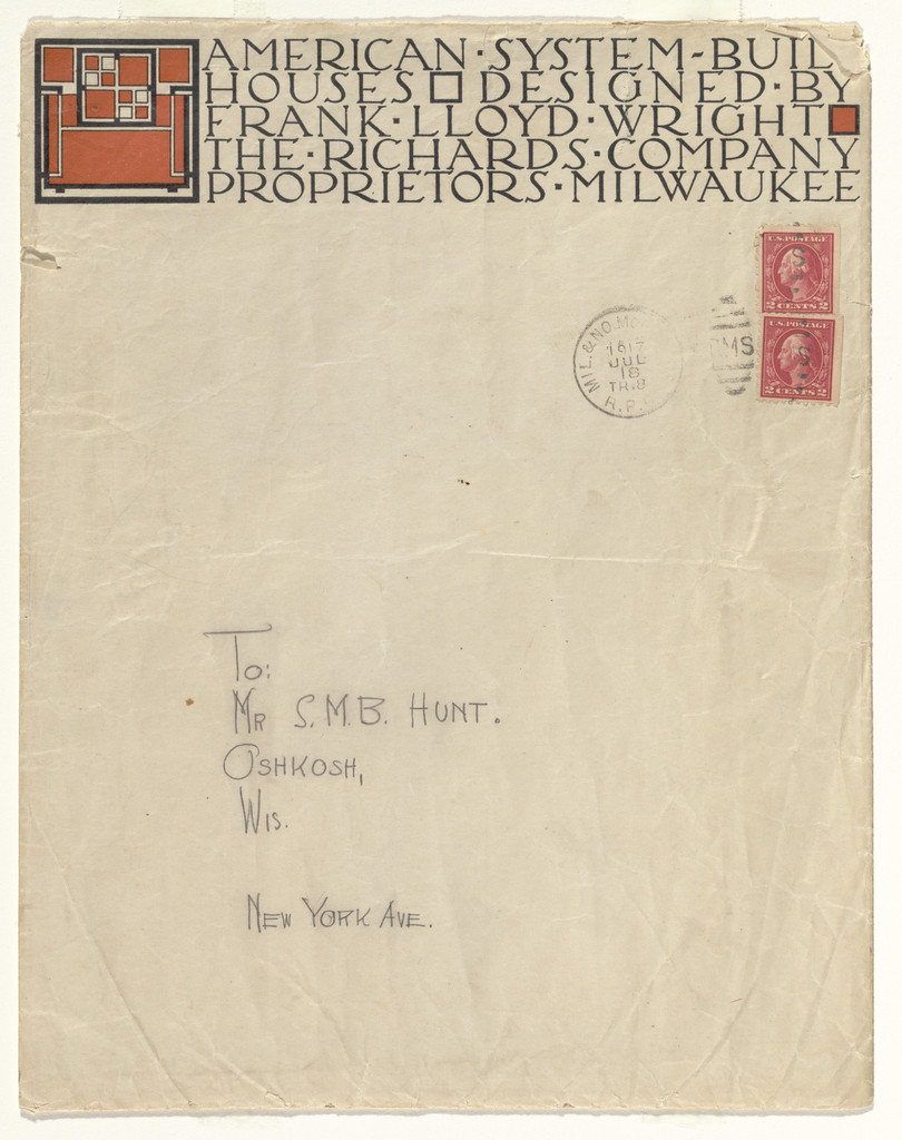 American System-Built Houses for The Richards Company project, Milwaukee, Wisconsin (Envelope)