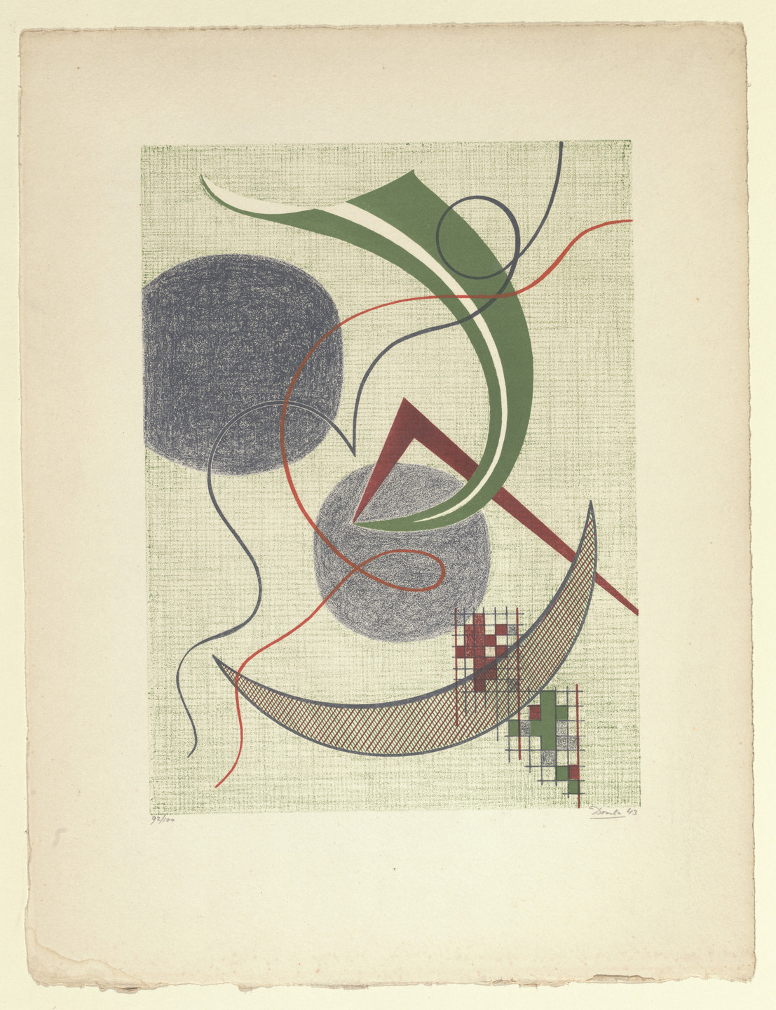 César Domela-Nieuwenhuis. Abstraction. 1943