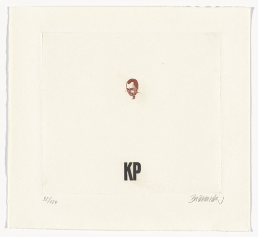 Self Portrait (Selbstbildnis) from Graphics of Capitalist Realism (Grafik des Kapitalistischen Realismus)