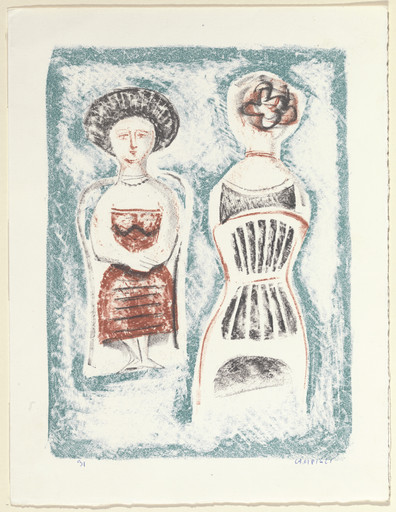 Two Seated Figures