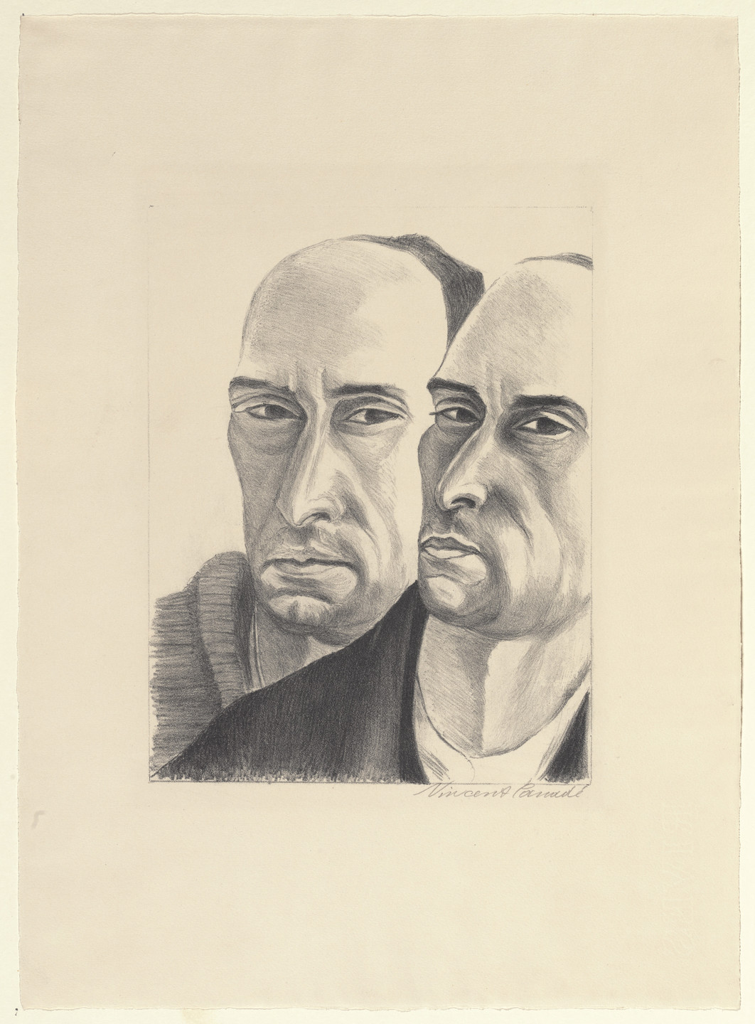 Vincent Canadé. Double Self Portrait. 1927