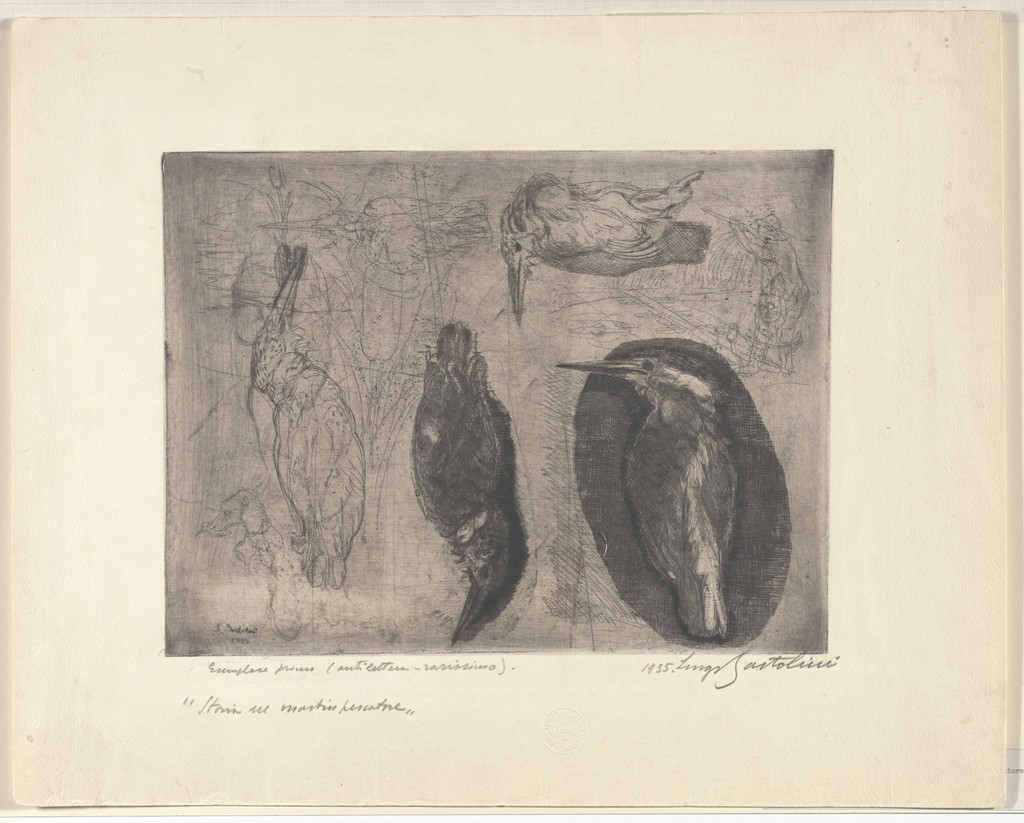 Story of the King Fisher (Storia del Martin Pescatore), Luigi Bartolini, 1935