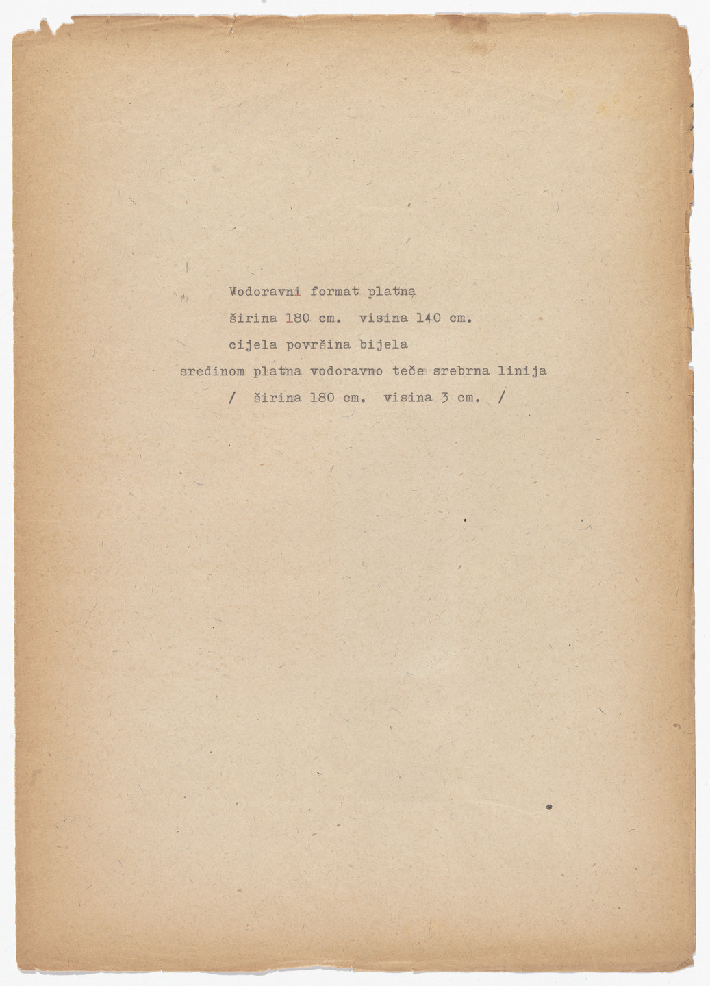 Josip Vaništa. La Description. 1964
