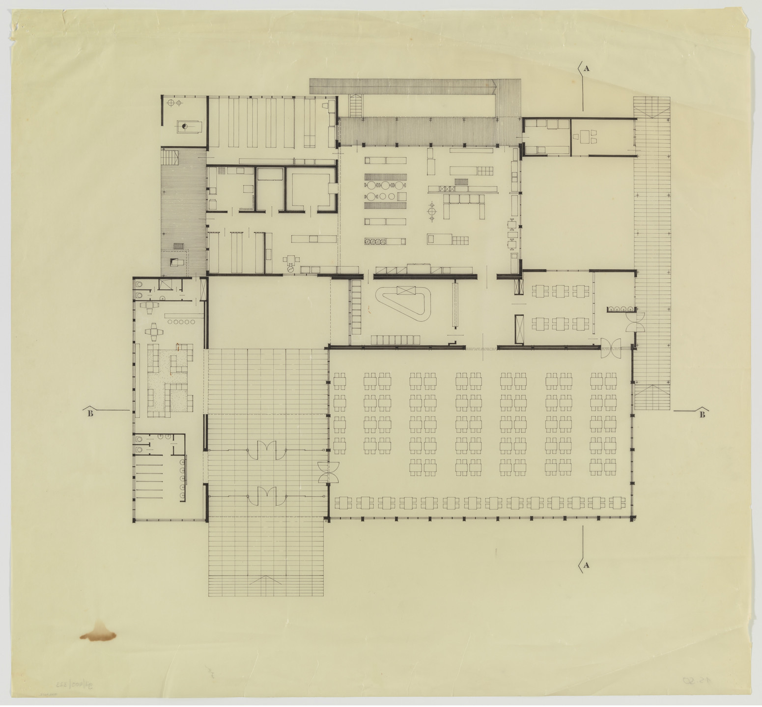 Munio Gitai Weinraub. Kibbutz Kfar Masaryk, Israel (Floor plan). 1962–1964