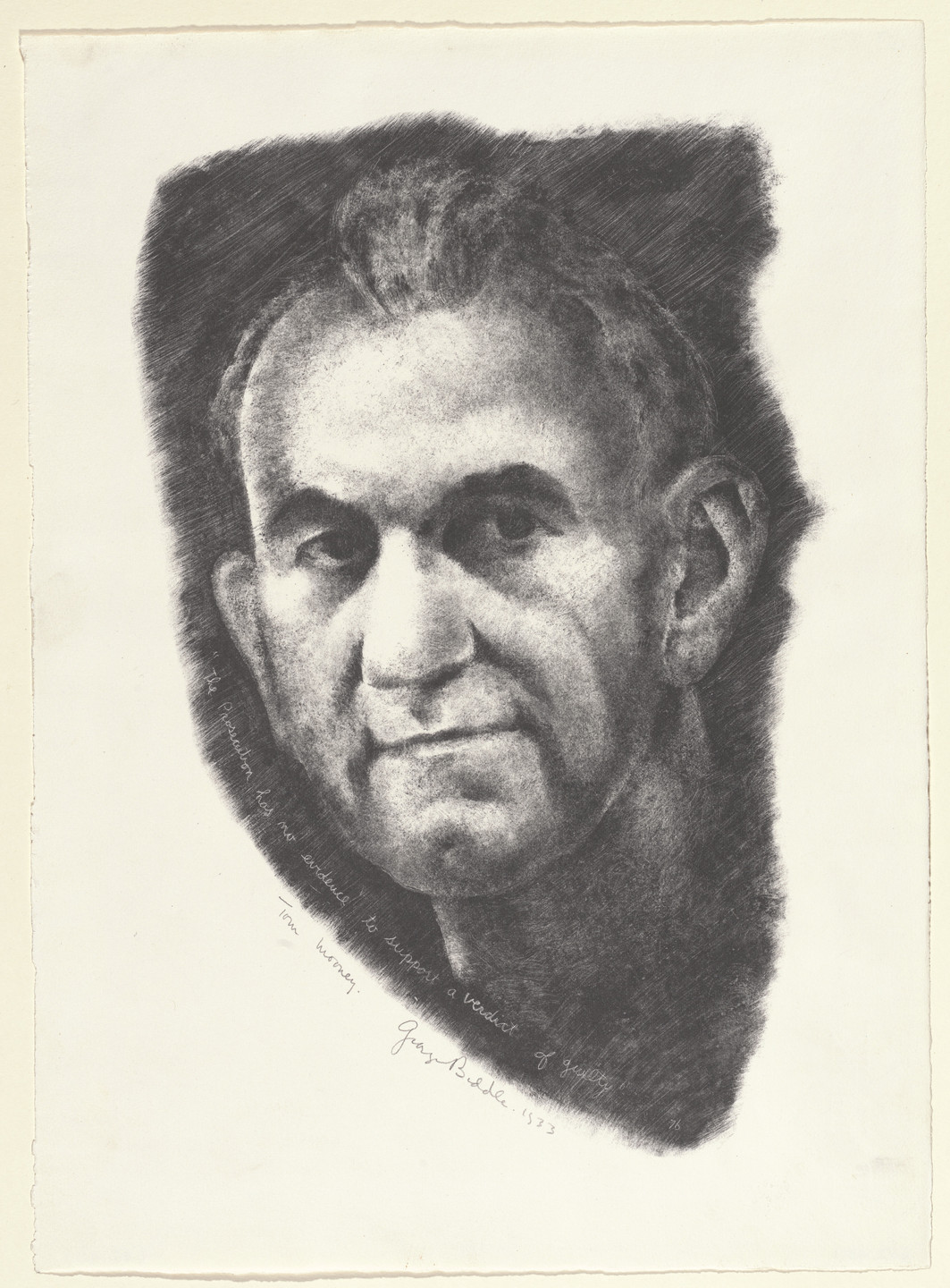 George Biddle. Tom Mooney from The American Scene, no. 1. 1933, published 1935