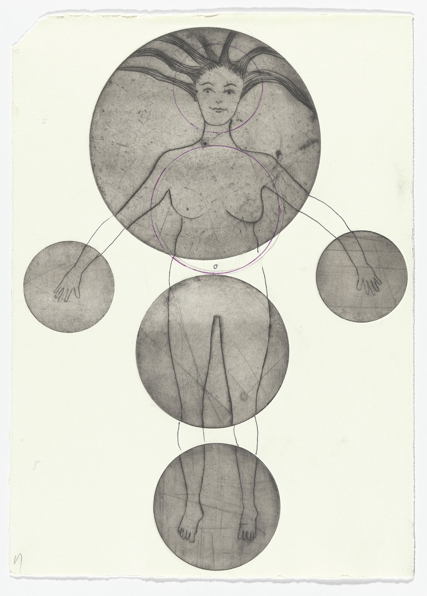 Louise Bourgeois. Untitled, version 1 of 2, only state, variant