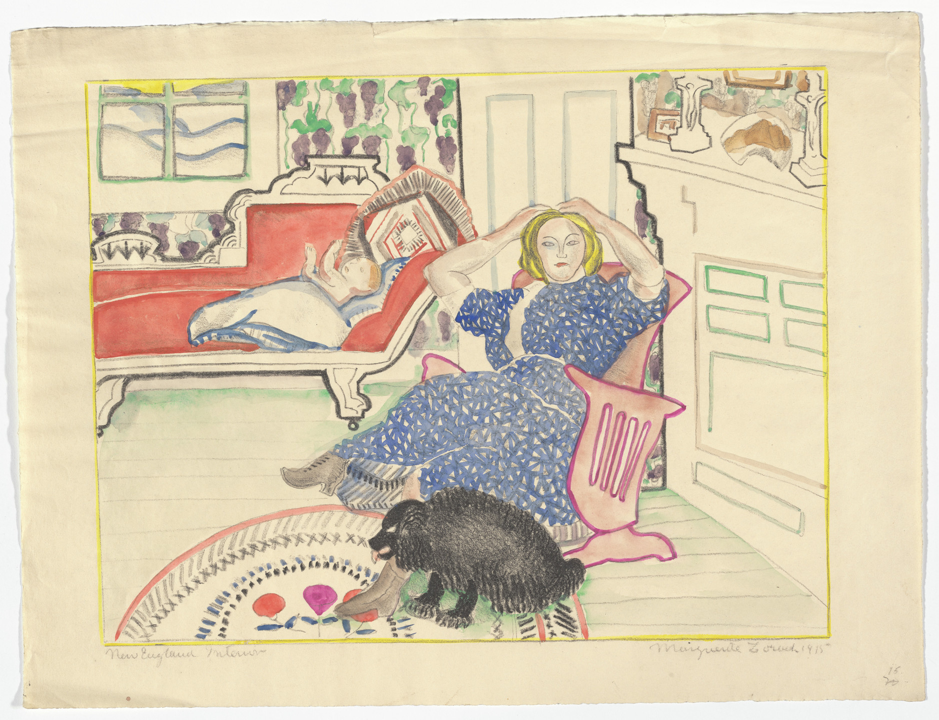 Marguerite Zorach. New England Interior. 1915
