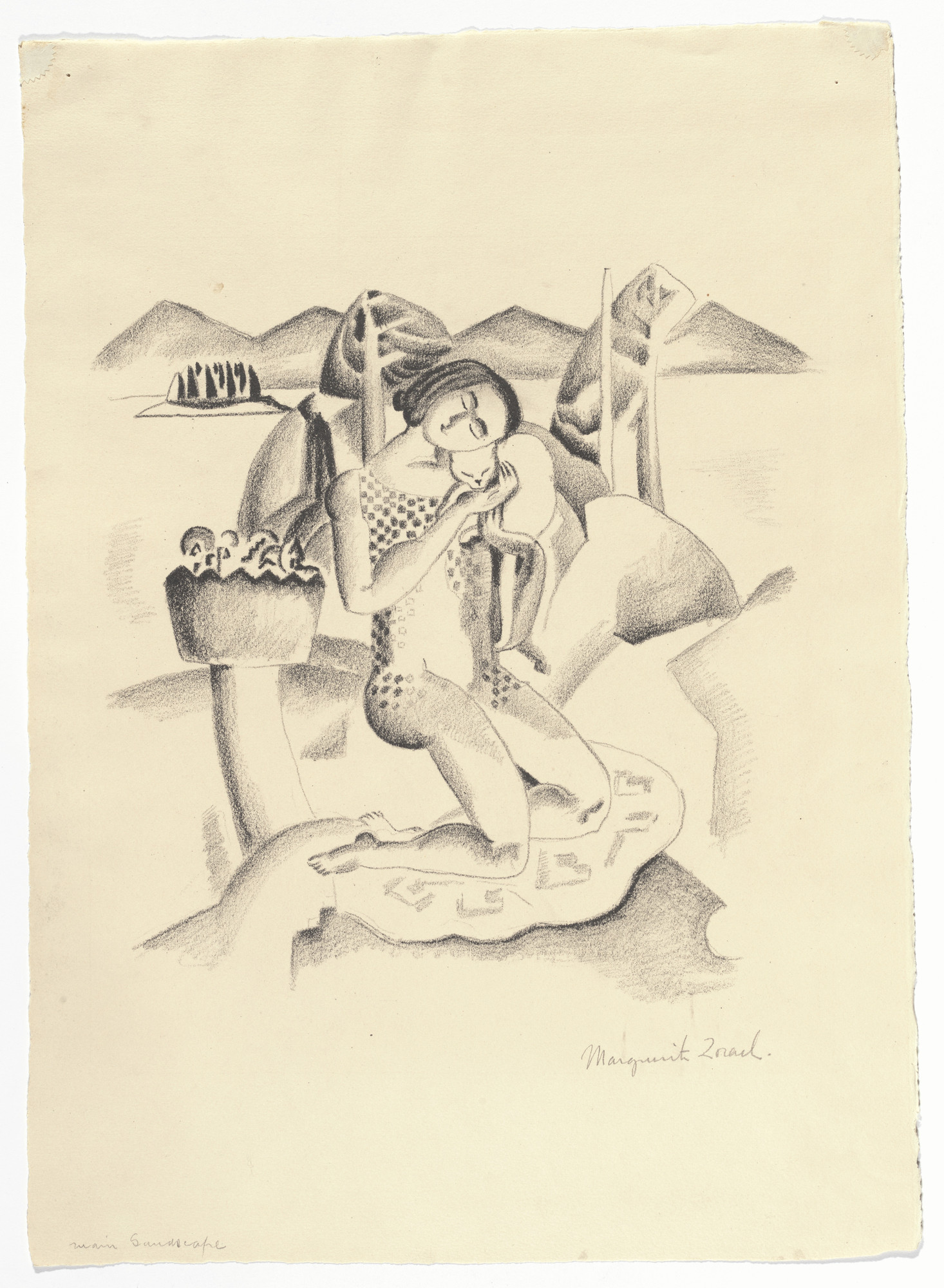 Marguerite Zorach. Maine Landscape