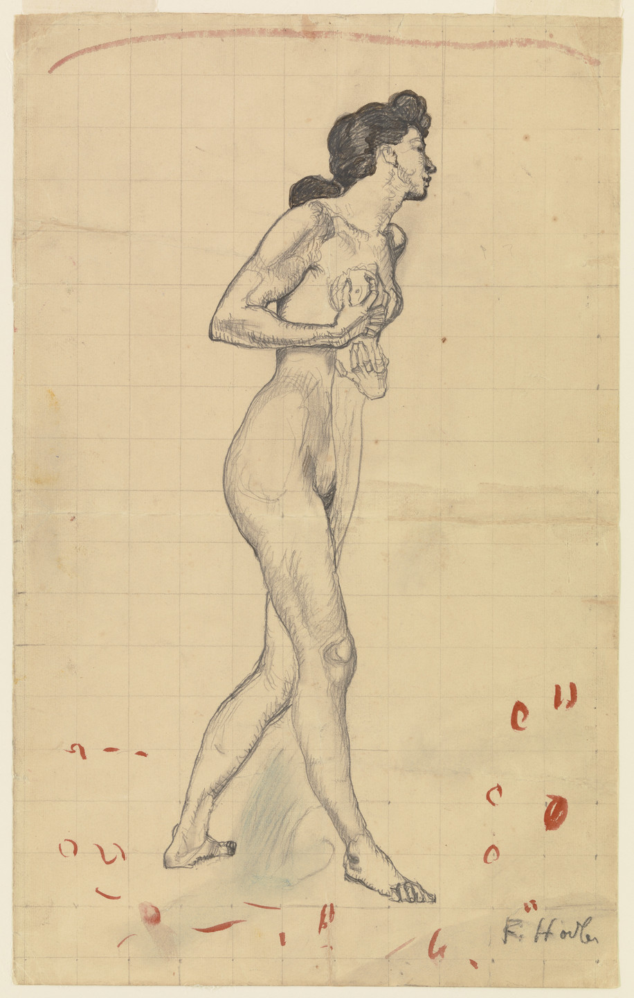 Ferdinand Hodler. Figure (Study for die Empfindung). (1902-03)