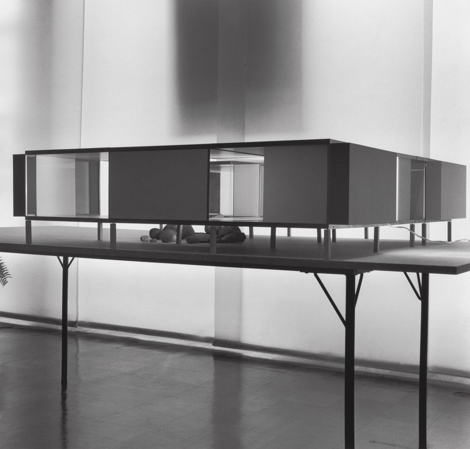 George Maciunas. Self-Supporting 1,900 Sq. Ft. House, model for Prefabricated Building System. 1961