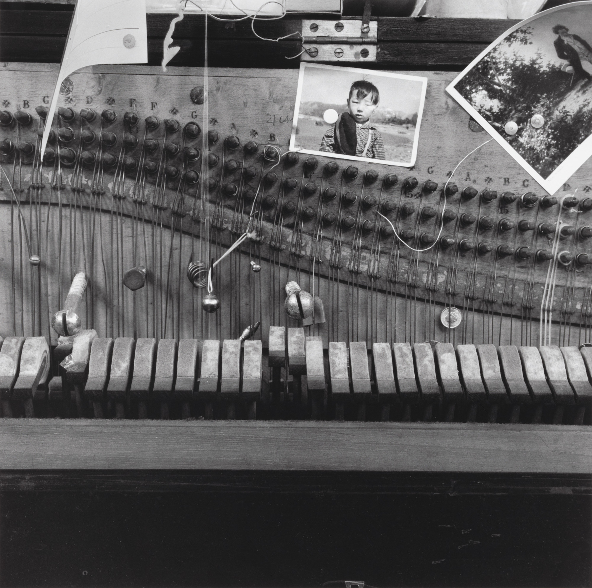 Nam June Paik. Nam June Paik's prepared piano at his