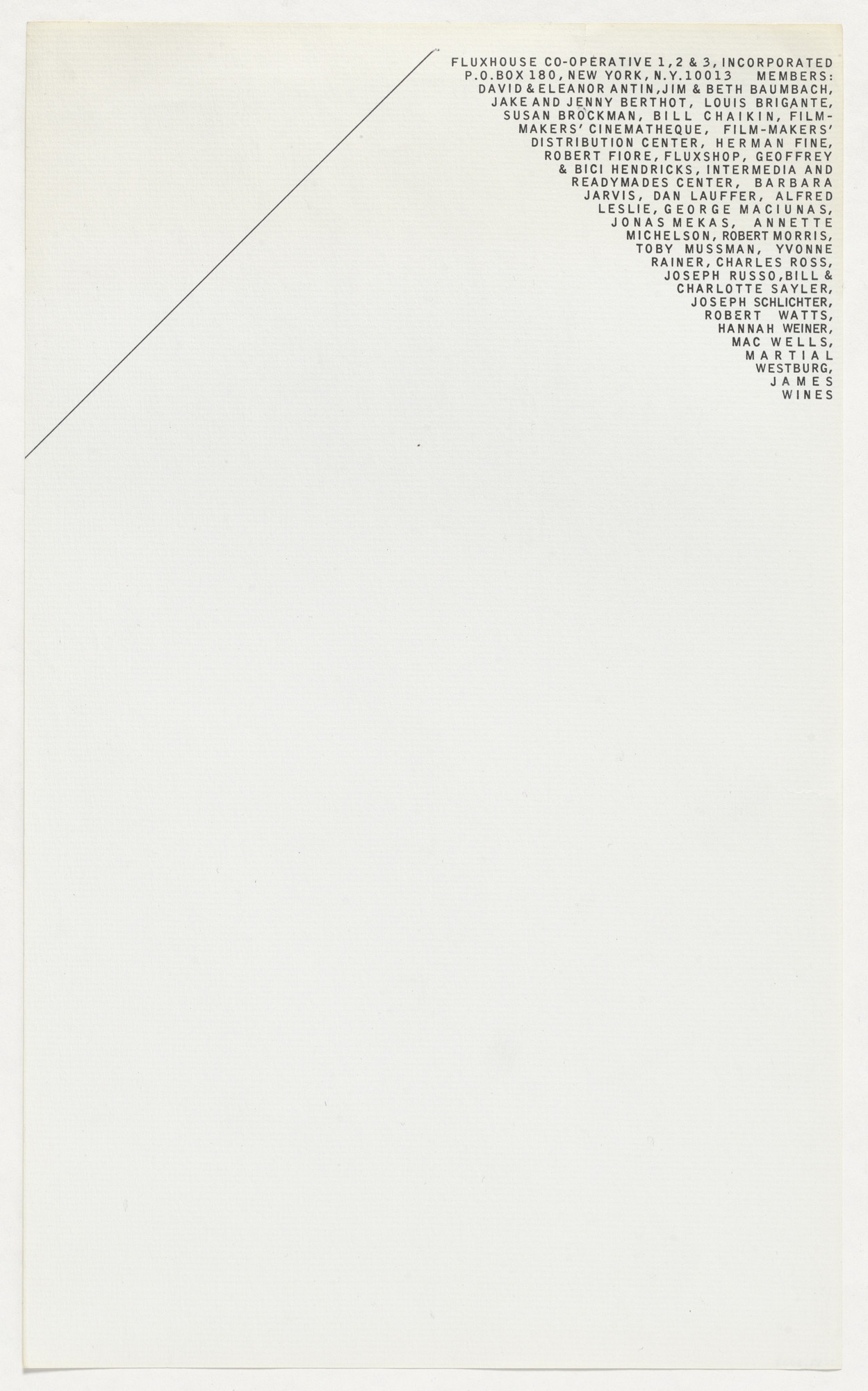 George Maciunas. Fluxhouse Co-operative Stationery