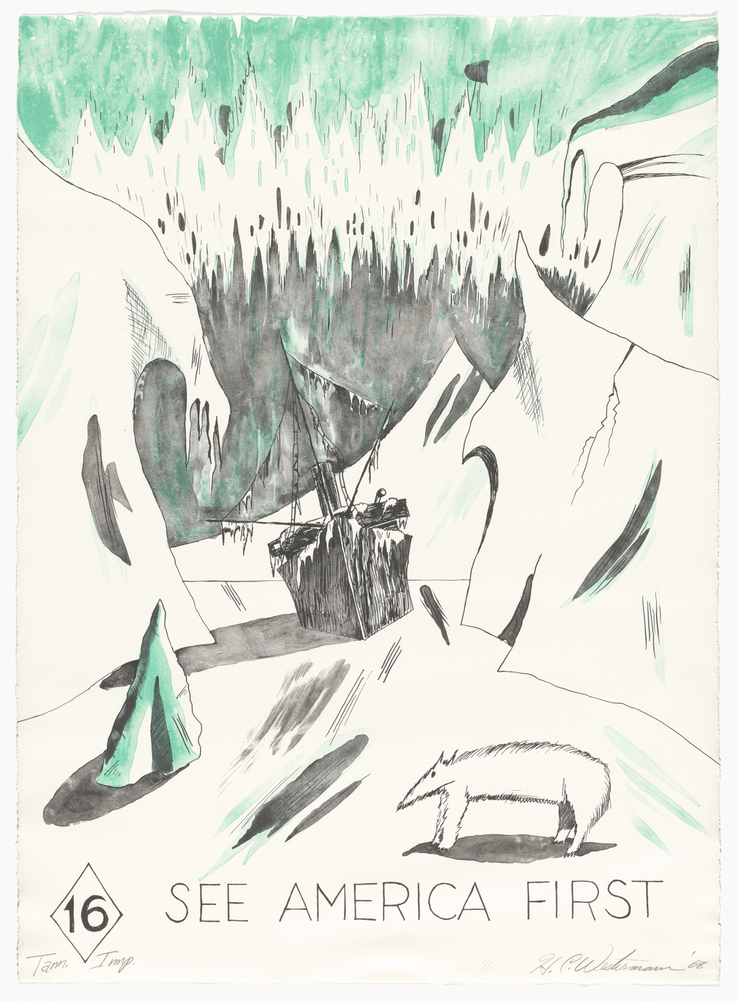 H. C. Westermann. Untitled from See America First. 1968