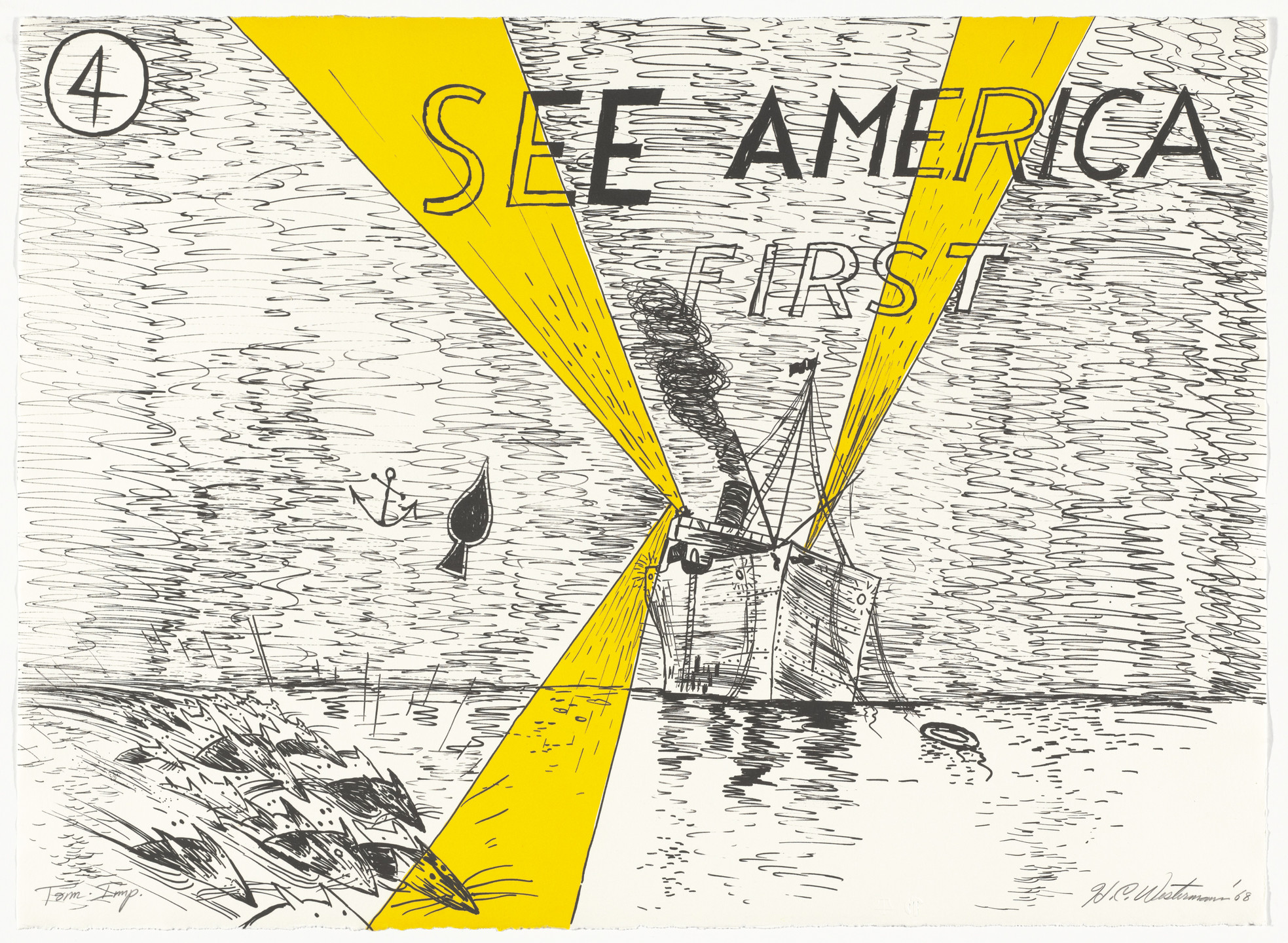 H. C. Westermann. Untitled from See America First. 1968