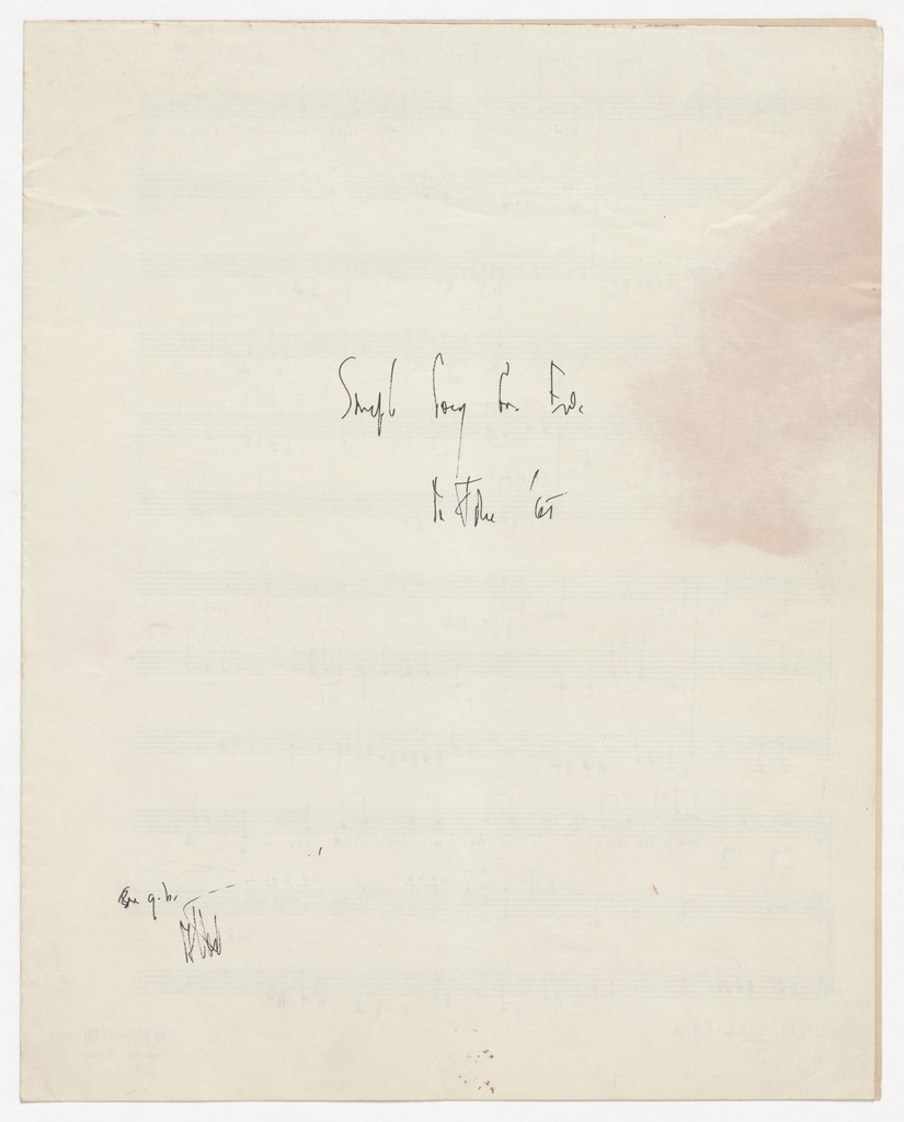 Simple Song for Eric (Brecht)