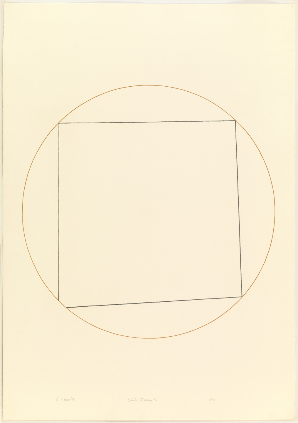 Robert Mangold. Circle Drawing #1. 1973