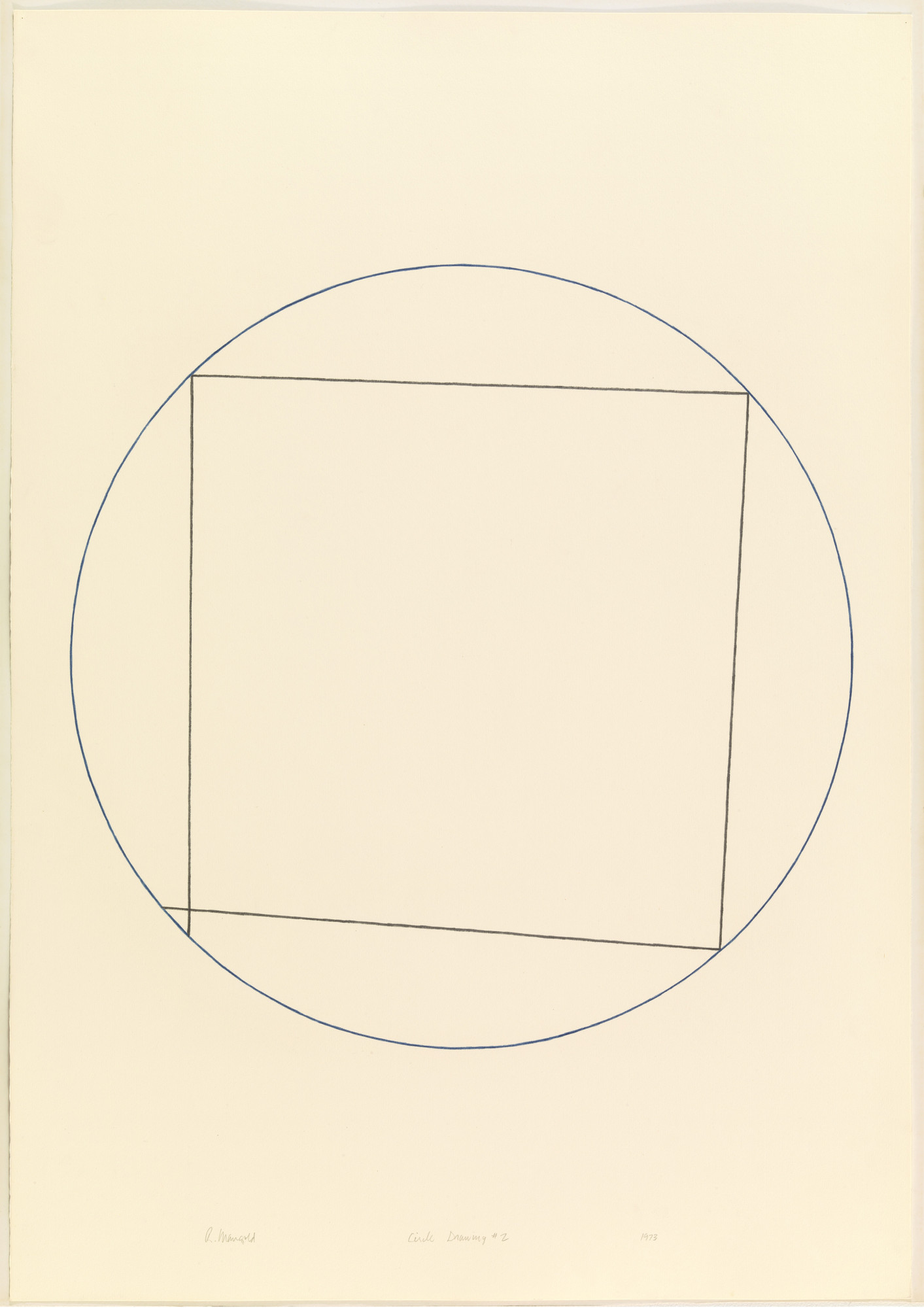 Robert Mangold. Circle Drawing #2