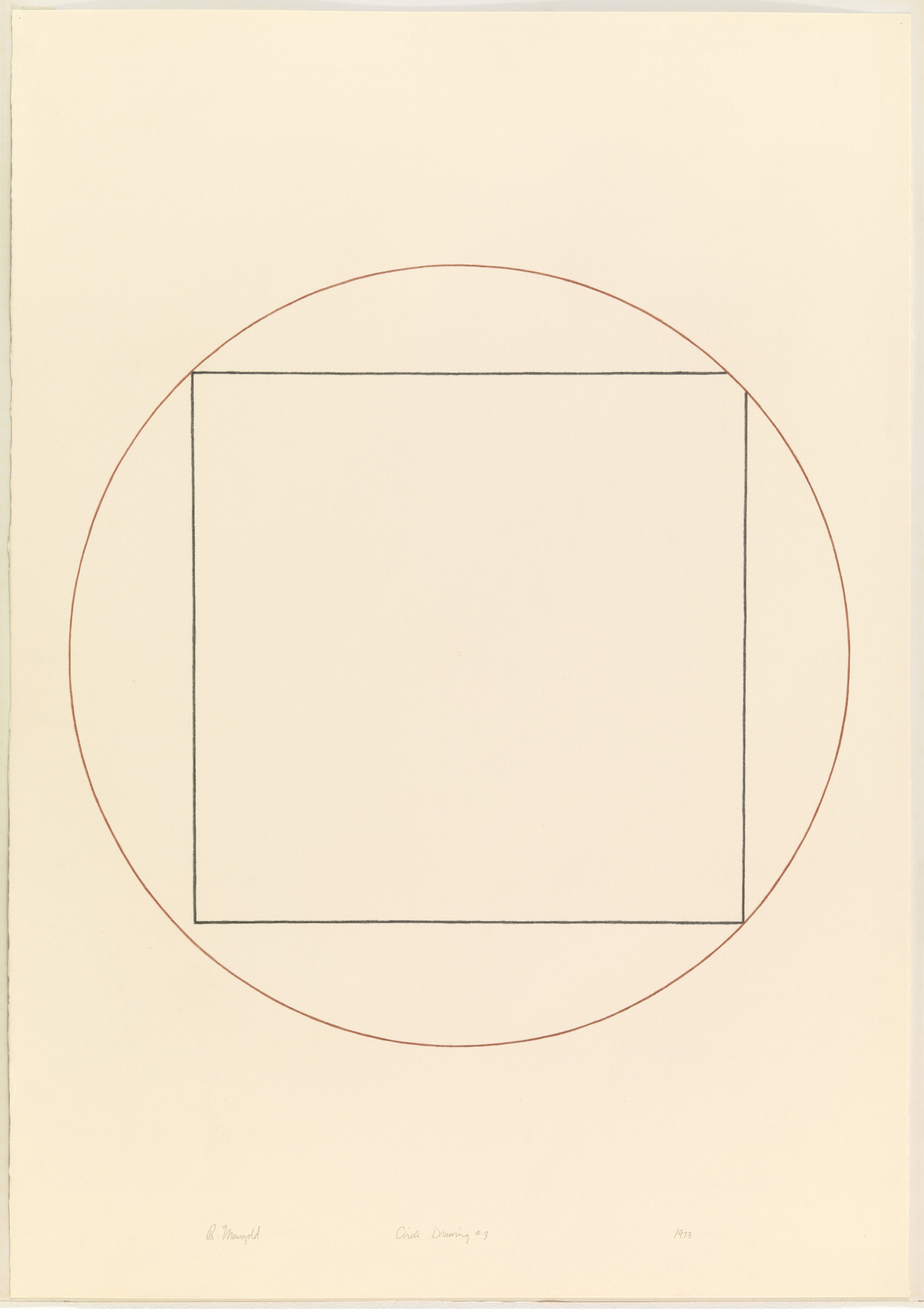 Robert Mangold. Circle Drawing #3