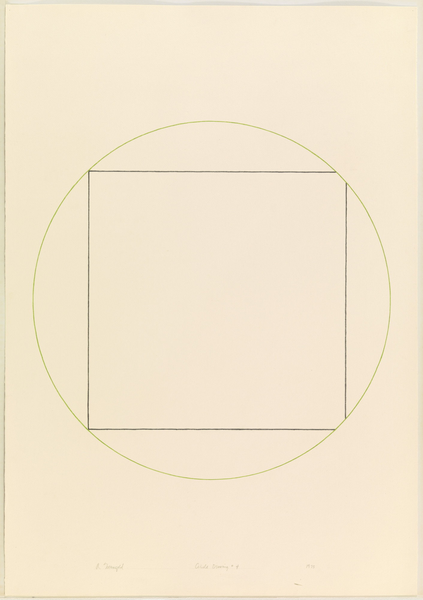 Robert Mangold. Circle Drawing #4