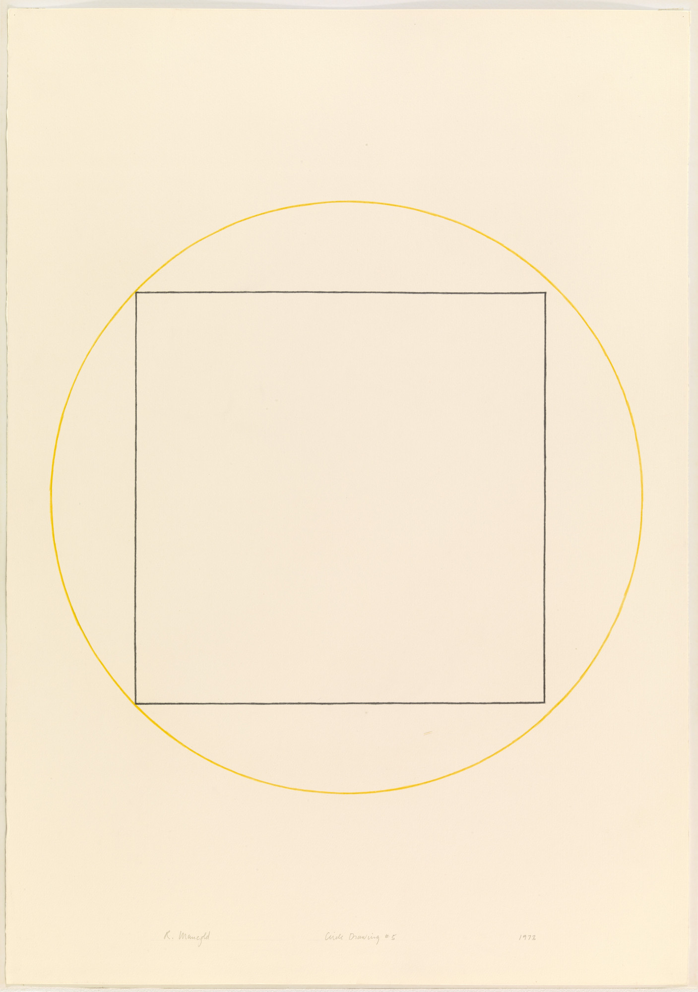 Robert Mangold. Circle Drawing #5