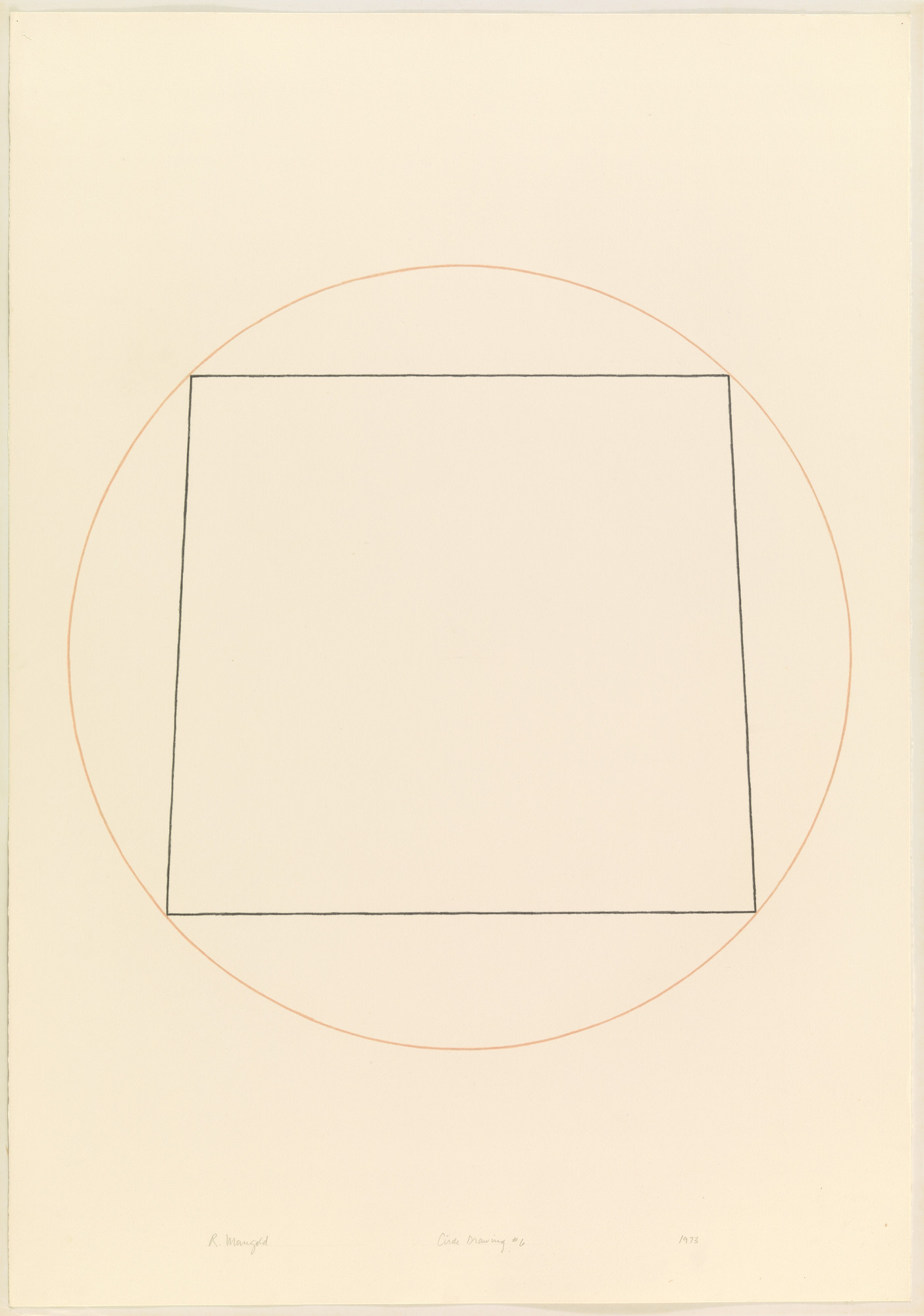 Robert Mangold. Circle Drawing #6