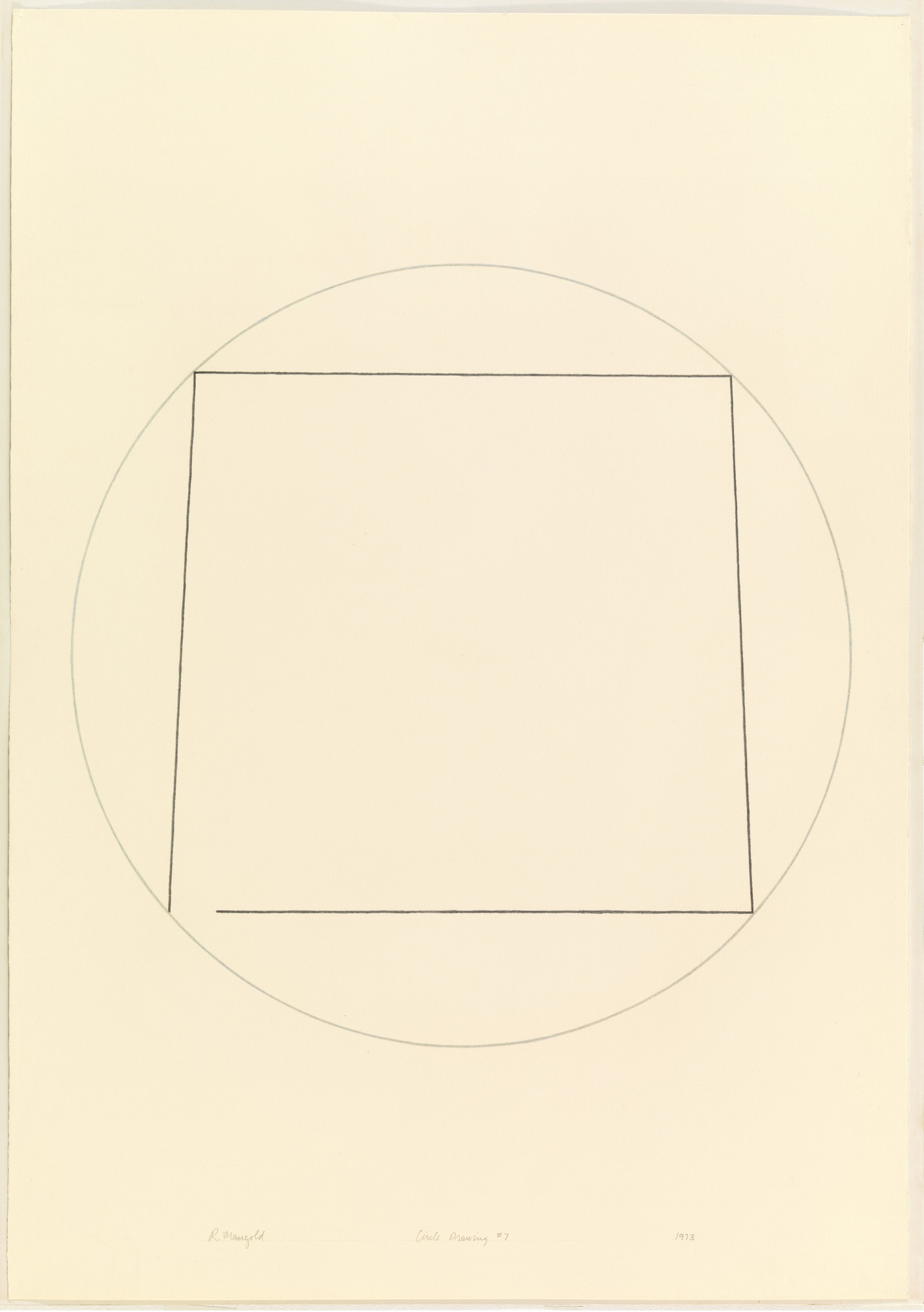 Robert Mangold. Circle Drawing #7