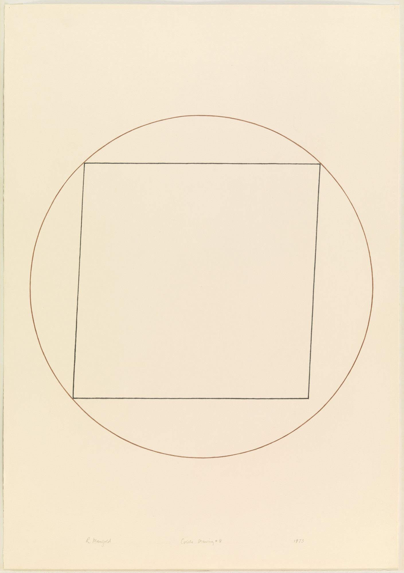Robert Mangold. Circle Drawing #8