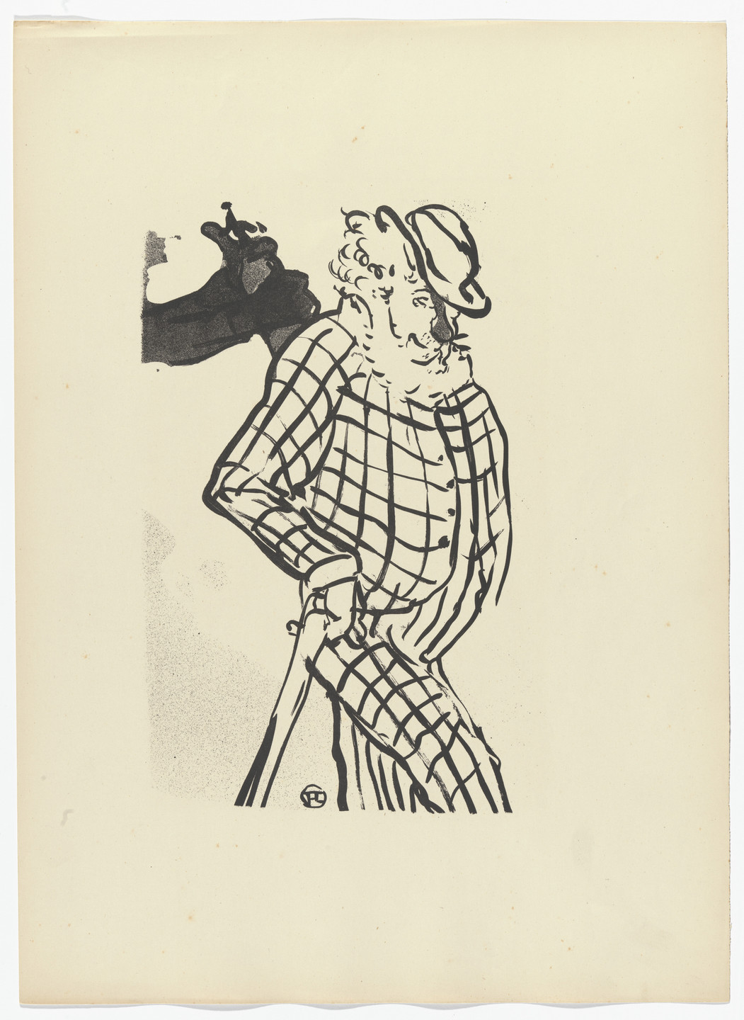 Henri de Toulouse-Lautrec. Eccentric English Comedian (Comique excentrique anglais) from Le Café Concert. 1893
