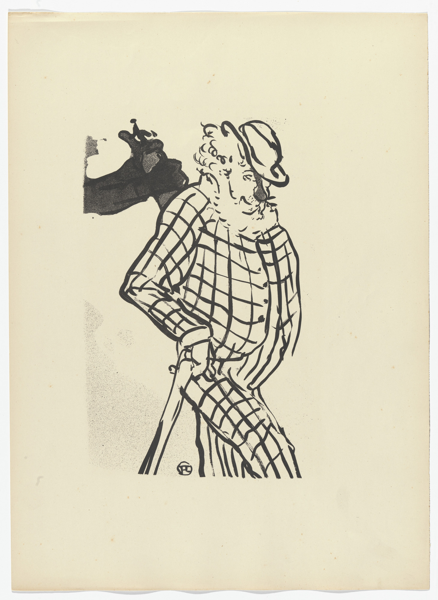 Henri de Toulouse-Lautrec. Eccentric English Comedian (Comique excentrique anglais) from Le Café Concert