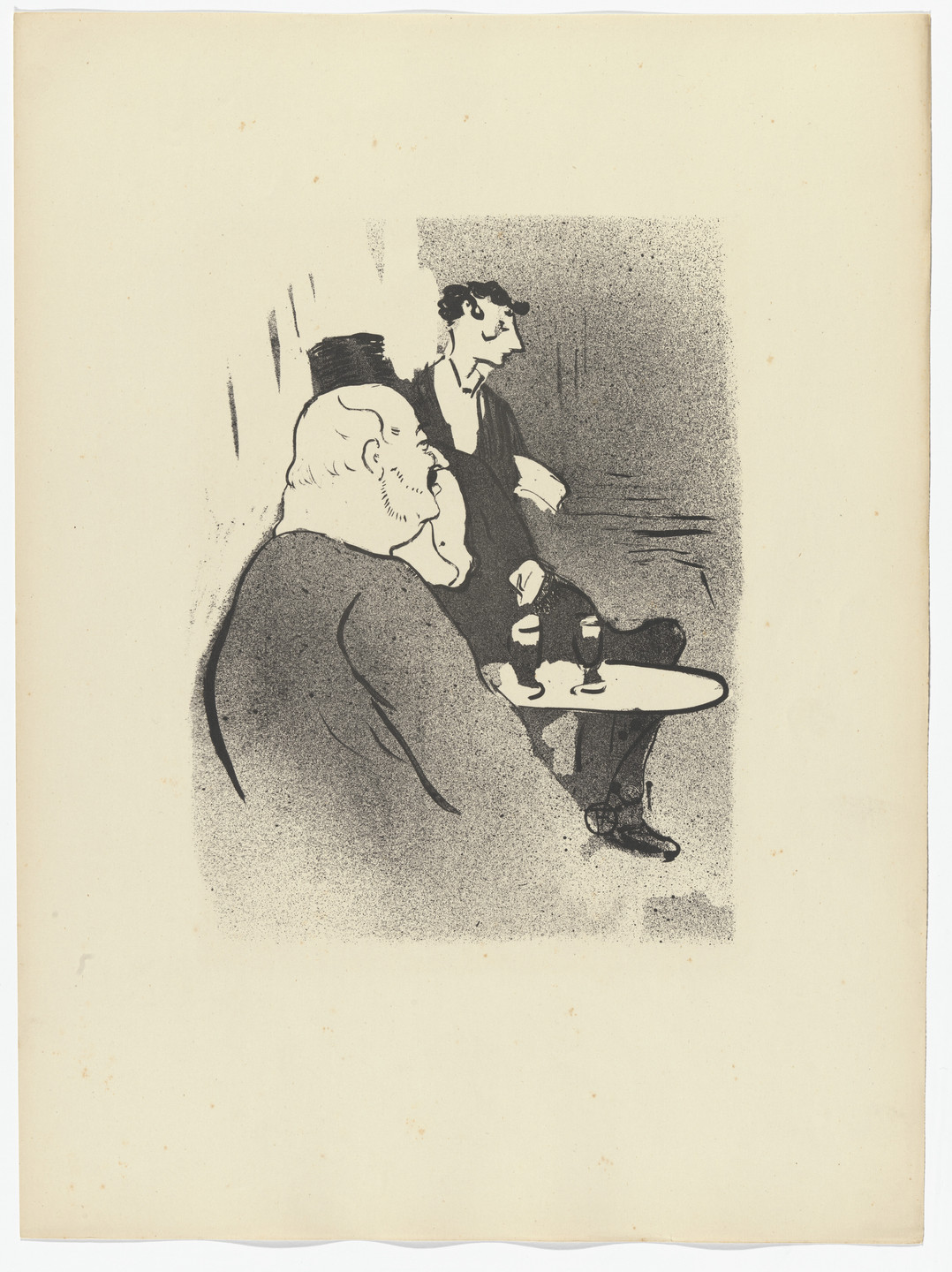 Henri de Toulouse-Lautrec. Ducarre at the Ambassadeurs (Ducarre aux Ambassadeurs) from Le Café Concert. 1893