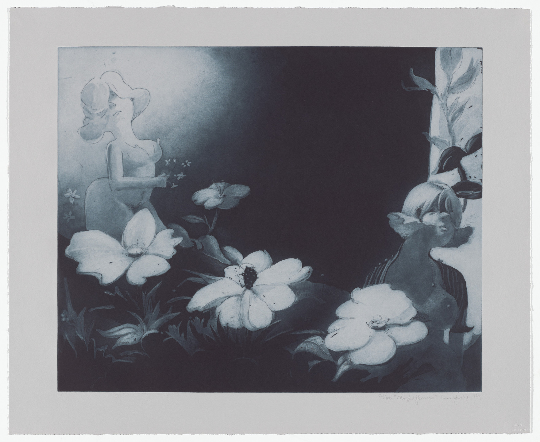 Lisa Yuskavage. Night Flowers from Exit 99. 1999