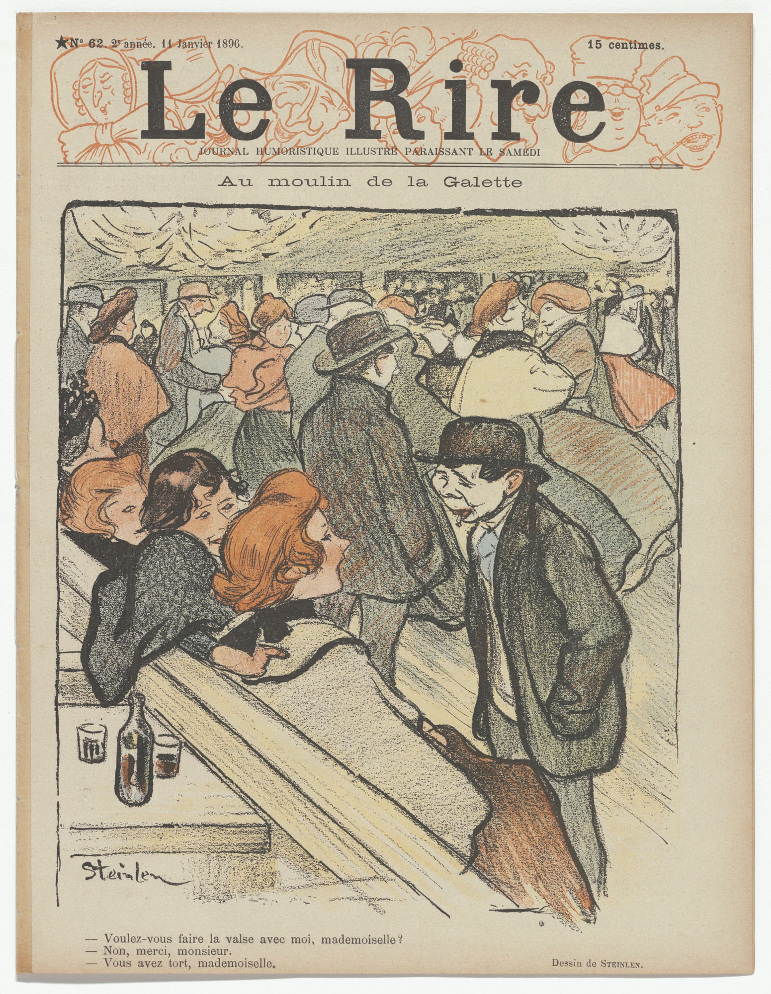 Henri de Toulouse-Lautrec, Théophile-Alexandre Steinlen. 