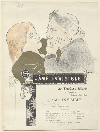 Program for The Invisible Soul (L'Âme invisible) from The Beraldi Album of Theatre Programs