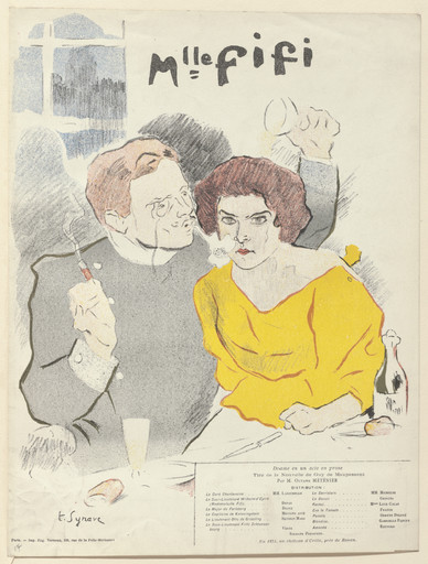 Program for Mademoiselle Fifi from The Beraldi Album of Theatre Programs