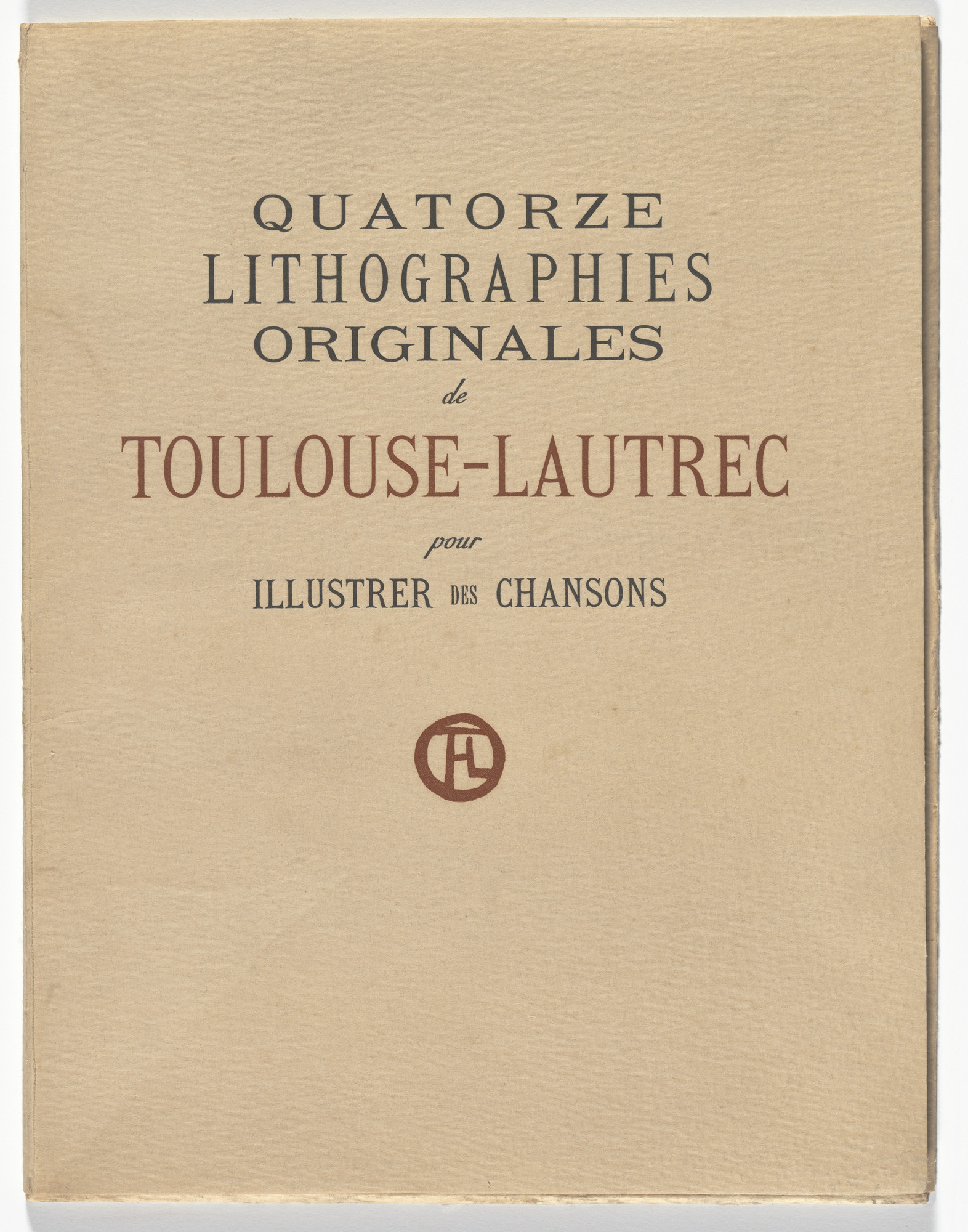 Henri de Toulouse-Lautrec. Quatorze lithographies originales (Mélodies de Désiré Dihau)
