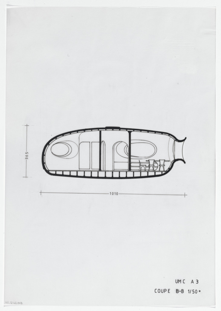 Urban Proposal with Multi Thin-Shell Capsules, project (Elevation)