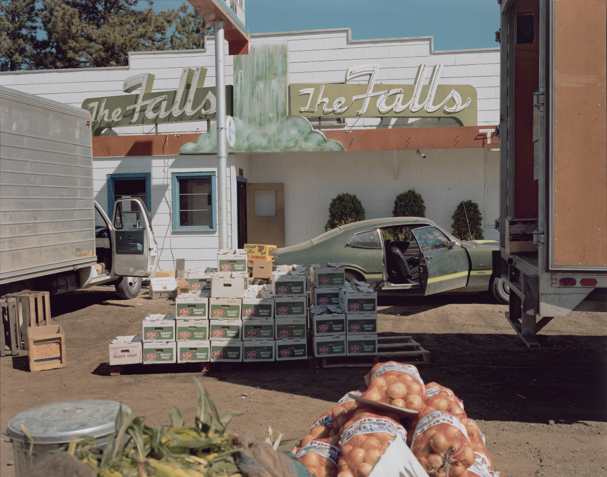 Stephen Shore. U.S. 10, Post Falls, Idaho, August 25, 1974