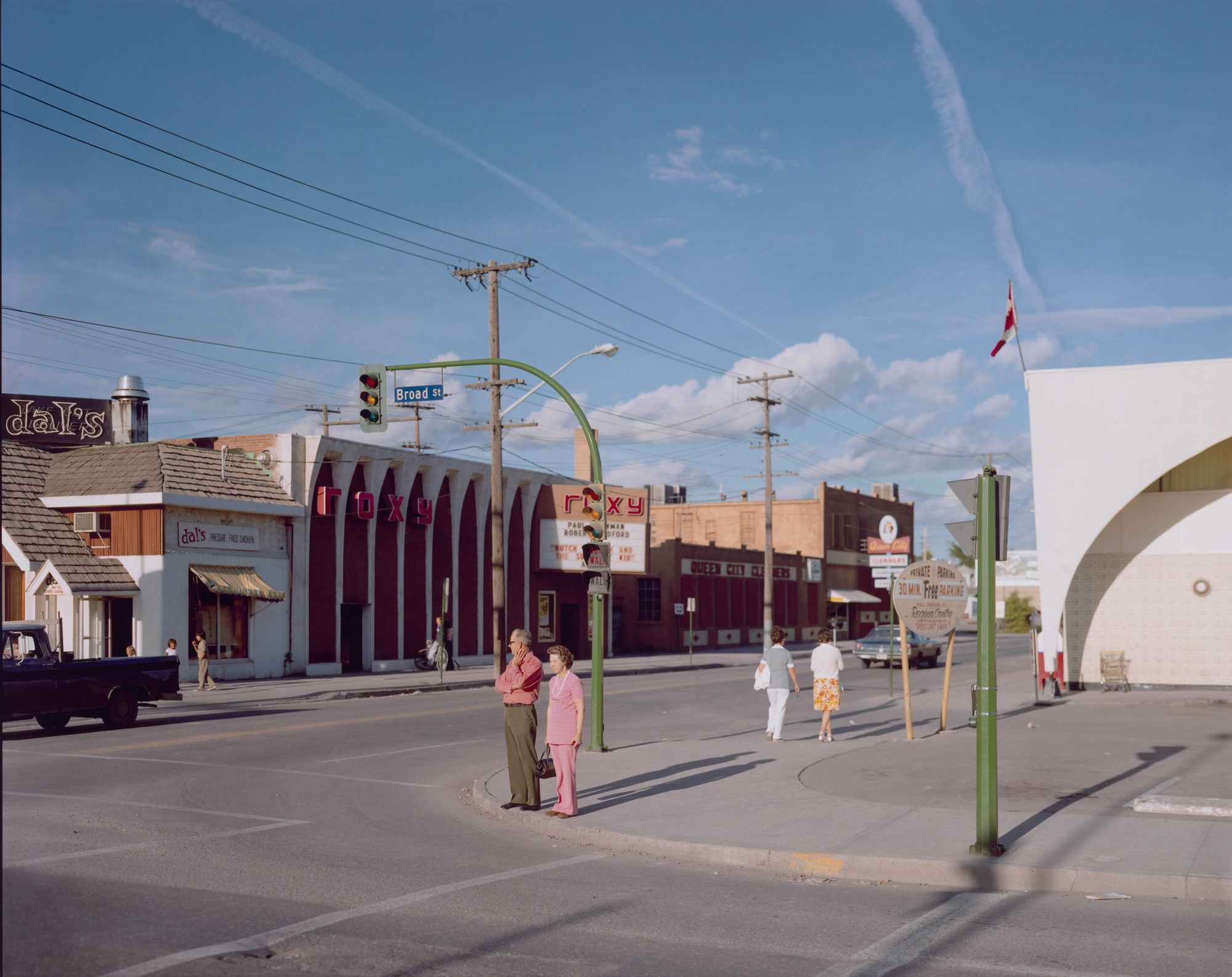 Stephen Shore. Broad Street, Regina, Saskatchewan, August 17, 1974
