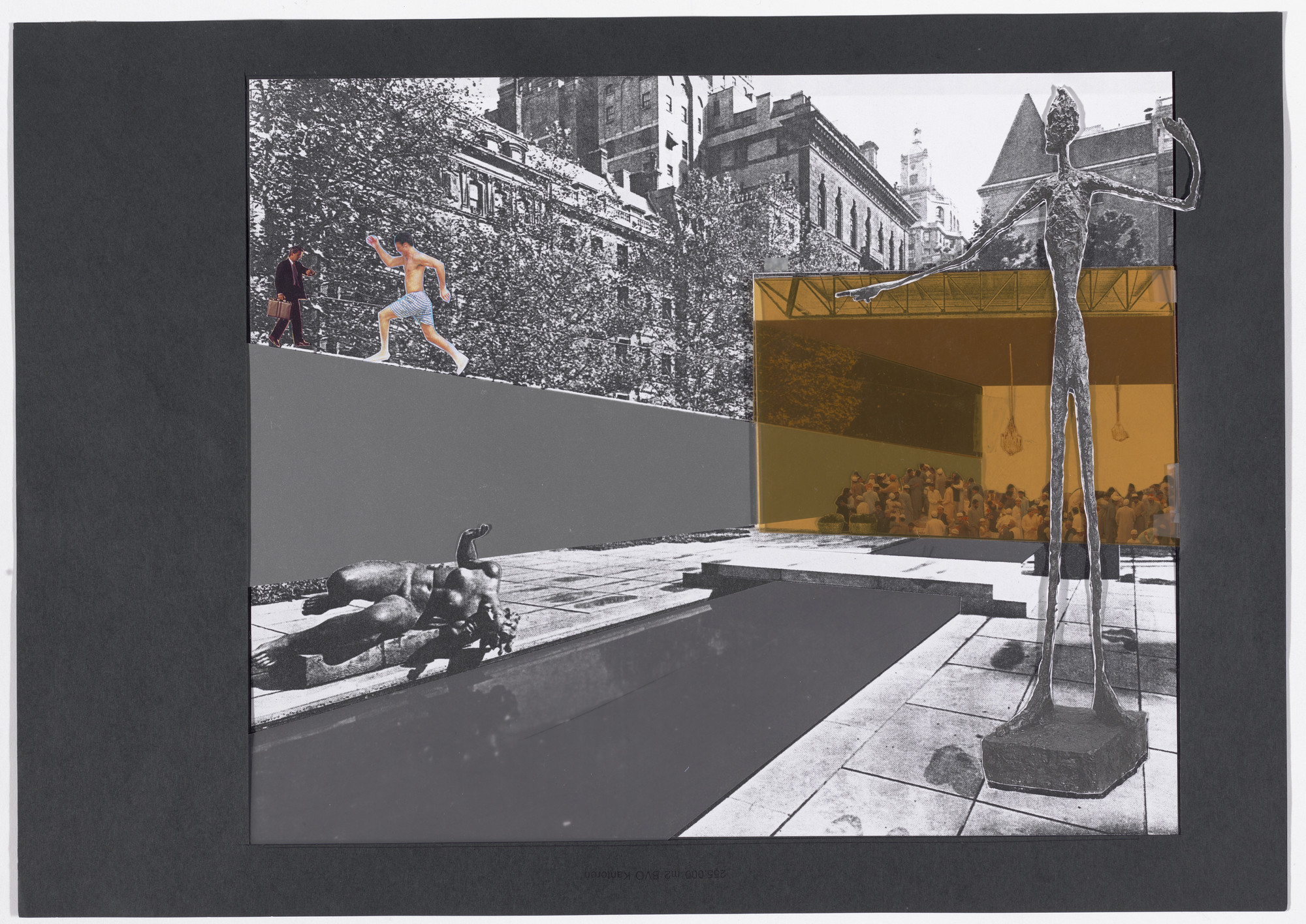 Rem Koolhaas. Charrette Submission for The Museum of Modern Art Expansion, New York, NY (View of relocated sculpture garden). 1997