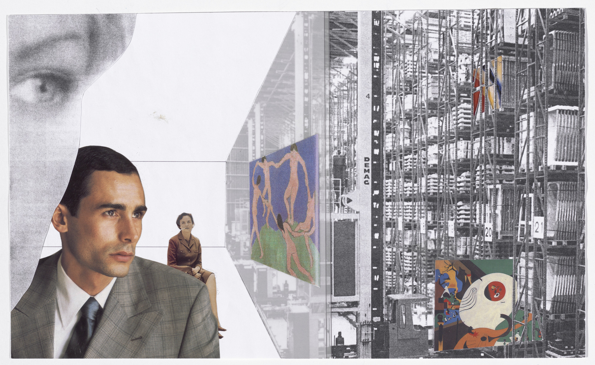 Rem Koolhaas. Charrette Submission for The Museum of Modern Art Expansion, New York, NY (Perspective view of automated study center). 1997
