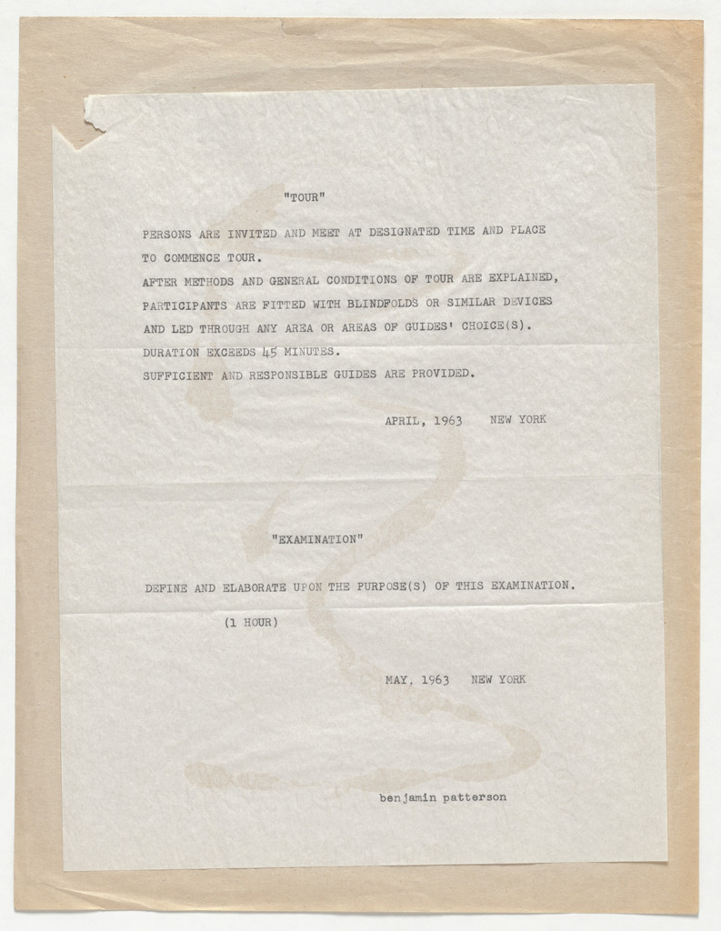 Tour and Examination by Benjamin Patterson