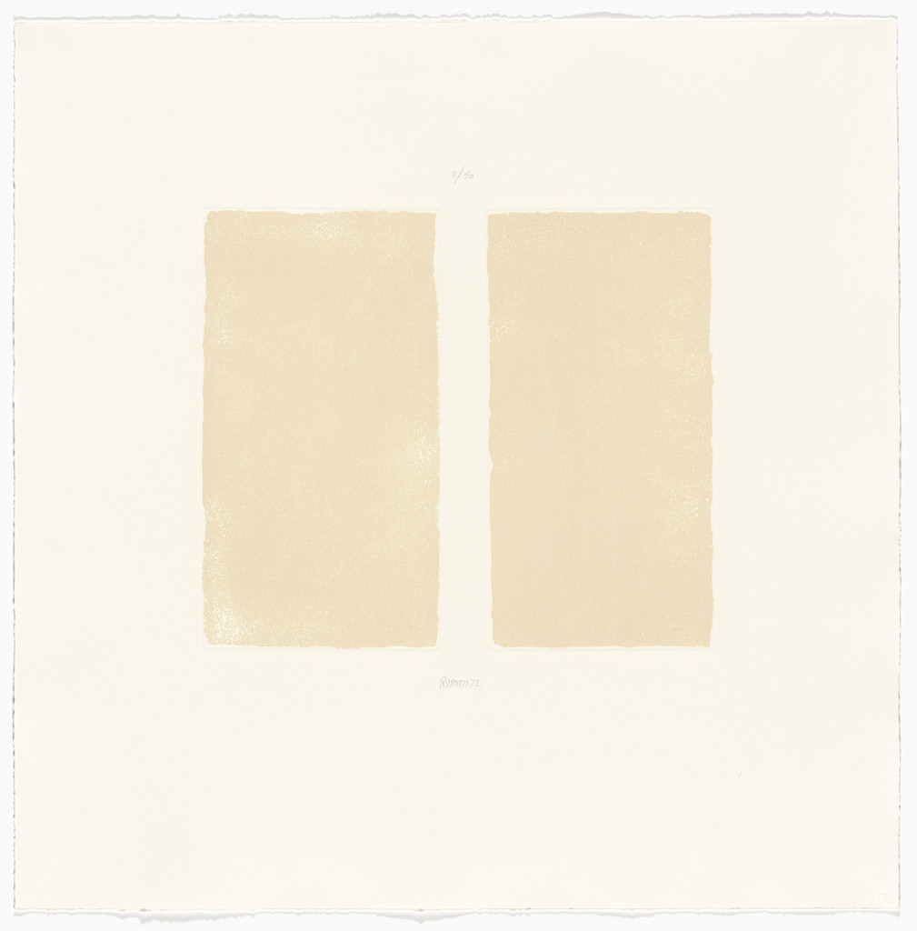 Untitled from Seven Aquatints, Robert Ryman, 1972