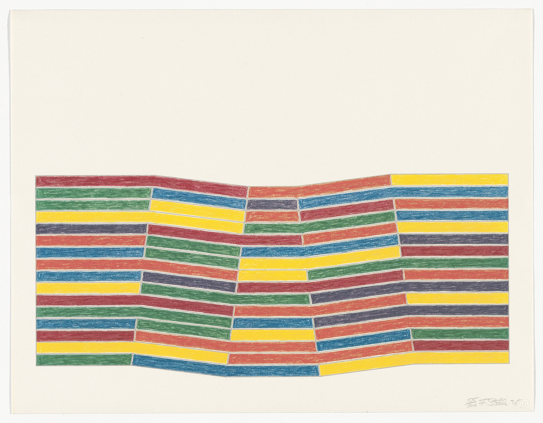 Frank Stella. Fūrg from Merce Cunningham Portfolio. 1975