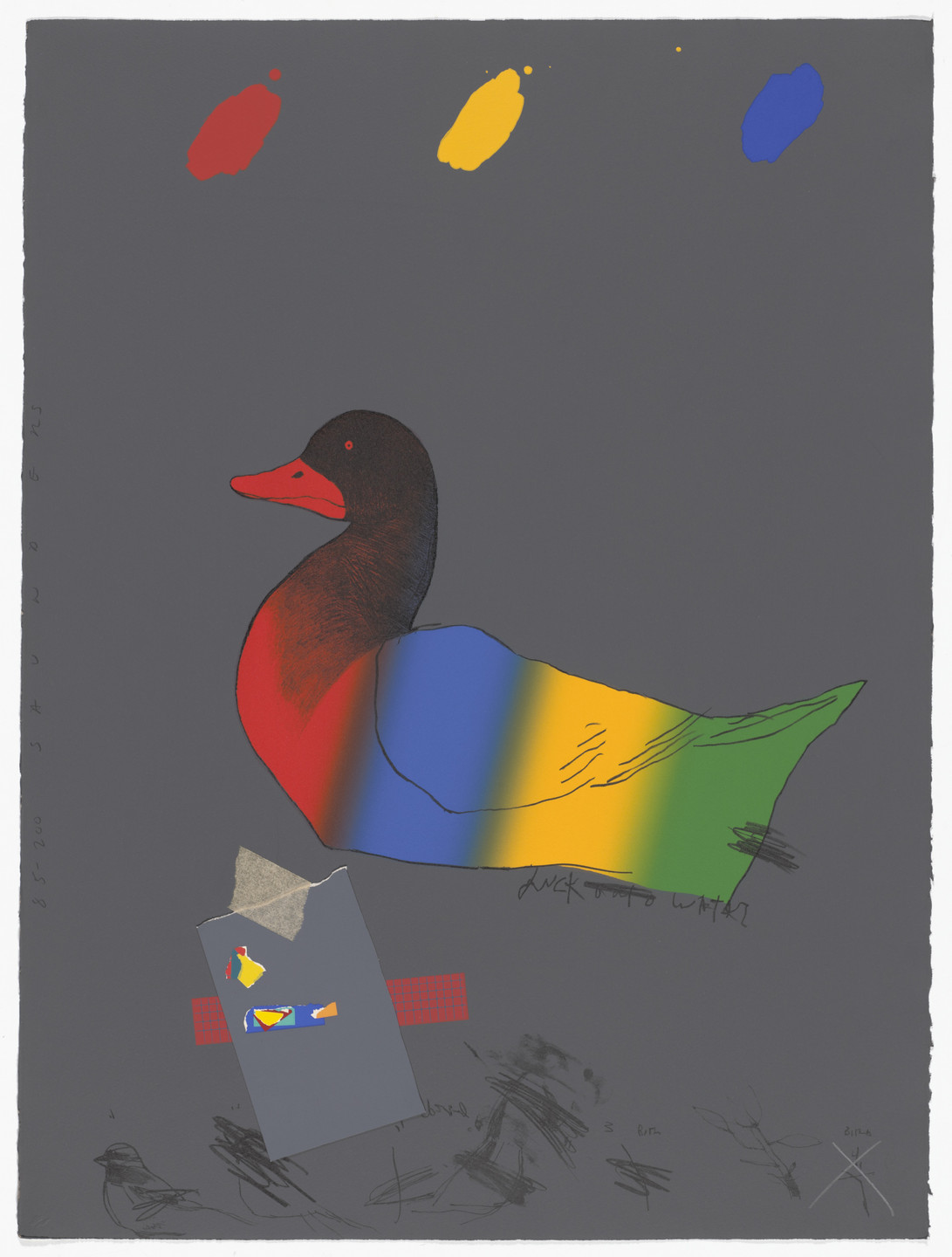 Raymond Saunders. Duck Out of Water from America: The Third Century. 1975
