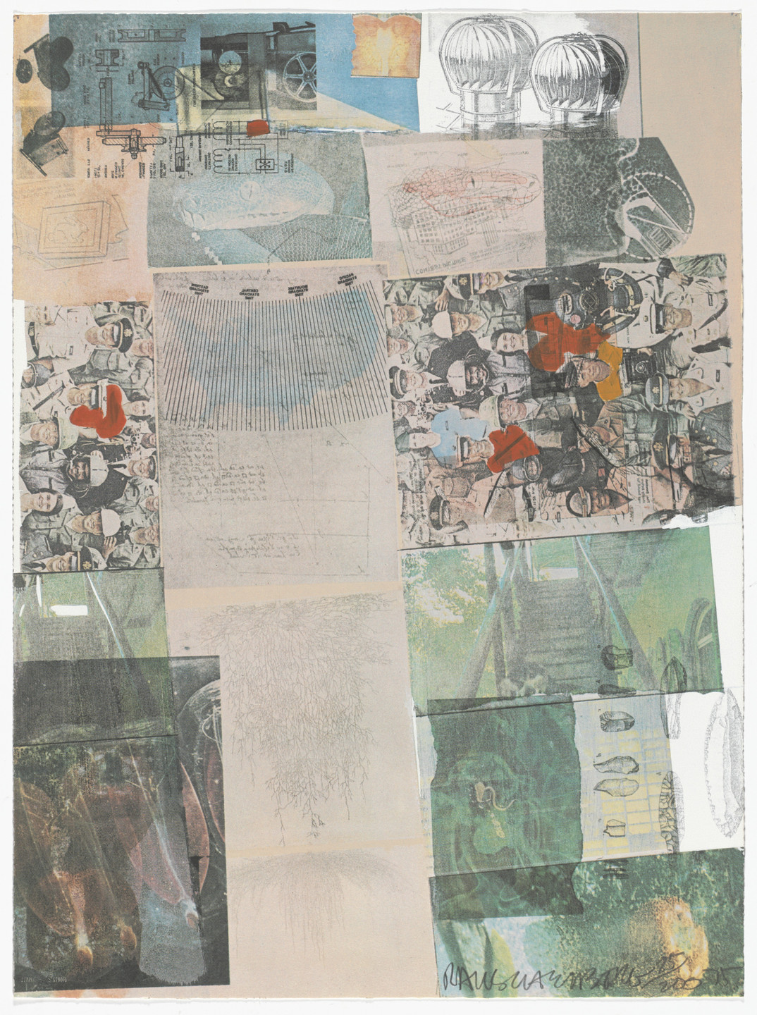 Robert Rauschenberg. Deposit from America: The Third Century. 1975